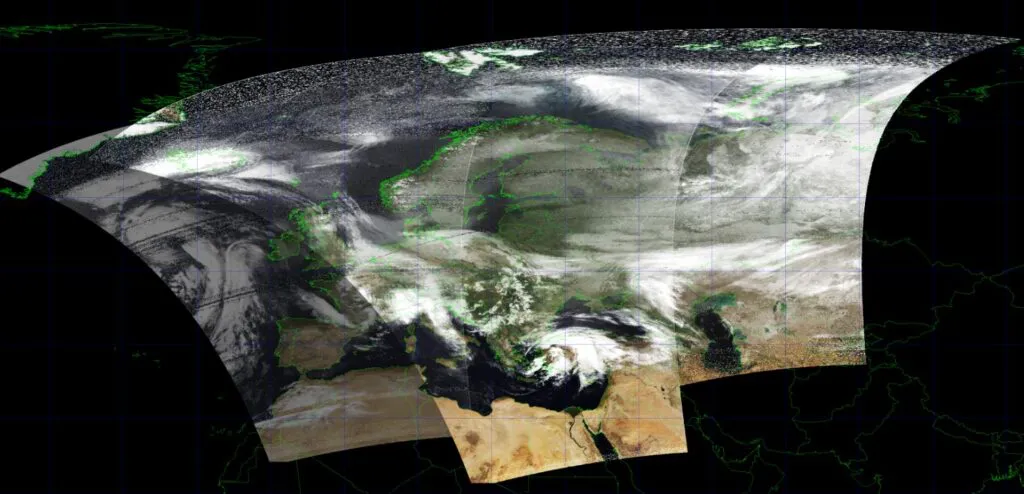 Transmisje APT z satelitów NOAA